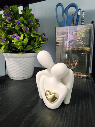 Customer photo review of Golden Heart Bond Expression Sculpture