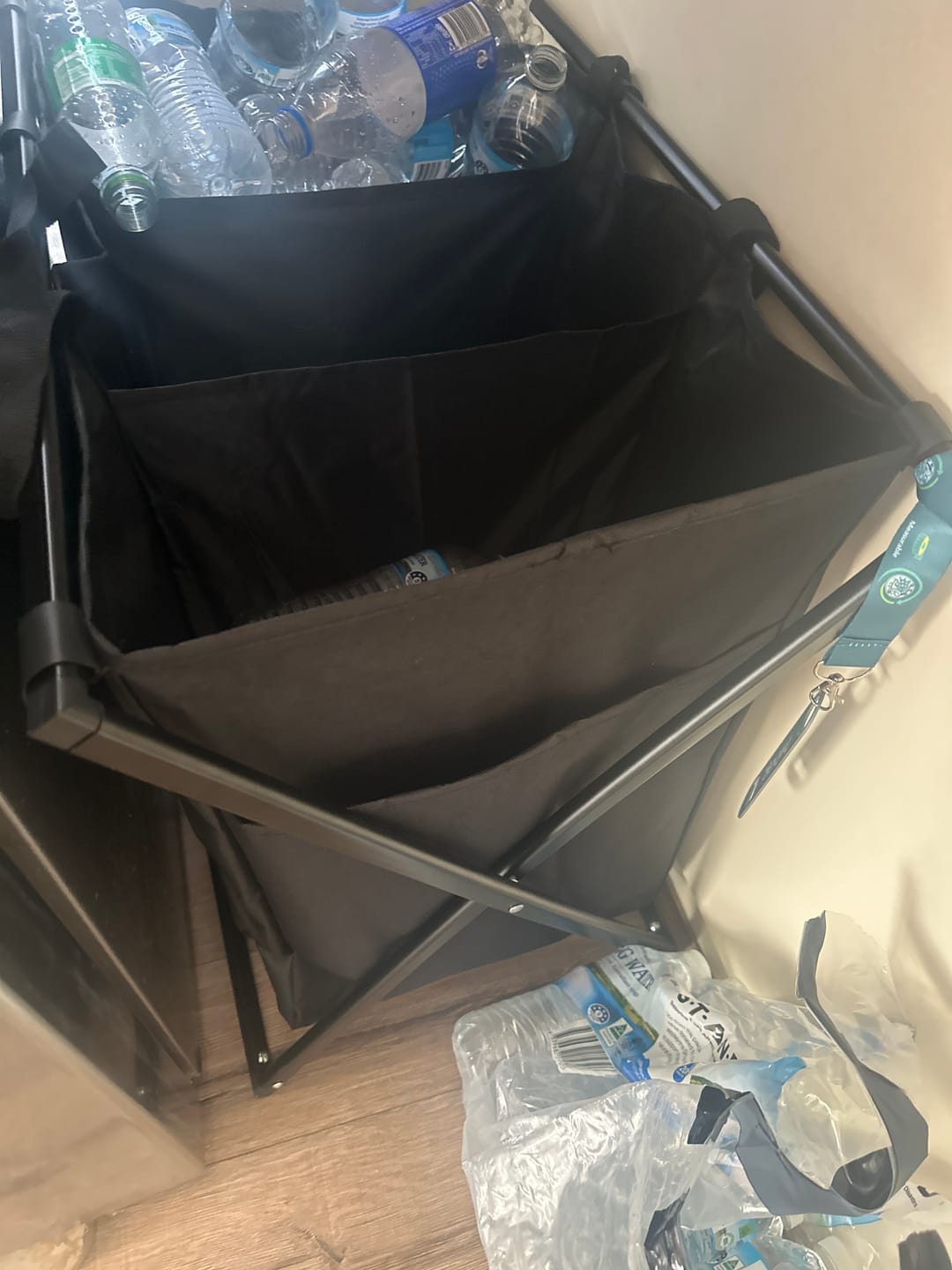 Customer photo review of Mobile Recycle Station - 3 Panel