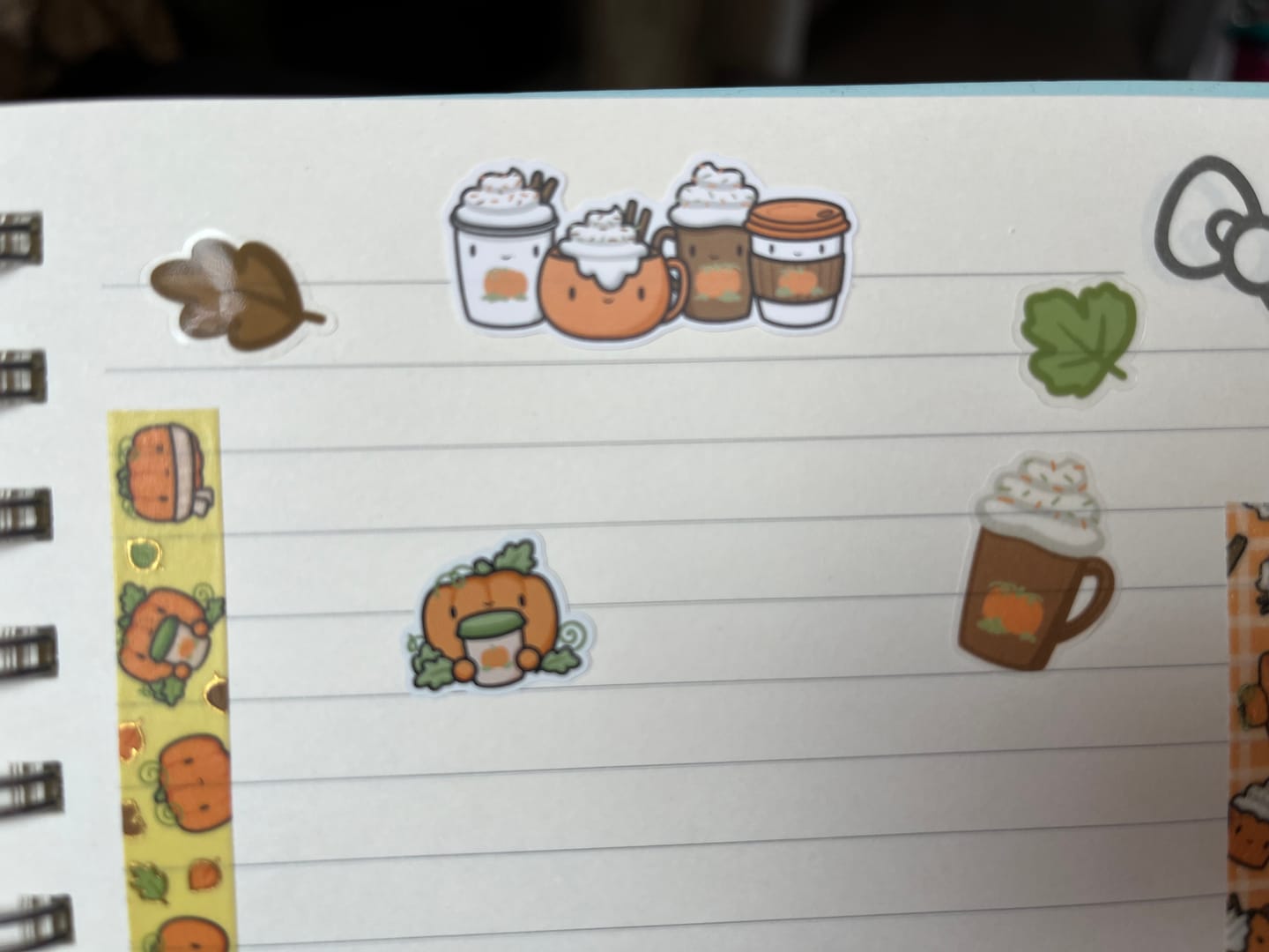 Customer photo review of Pumpkin Pals Planner Stickers