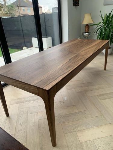 Customer photo review of Cecilia Extendable Oak Dining Table