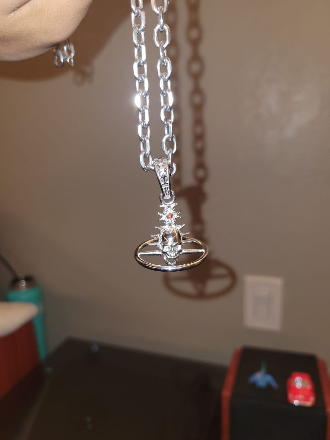 Customer photo review of ORBITUARY PENDANT