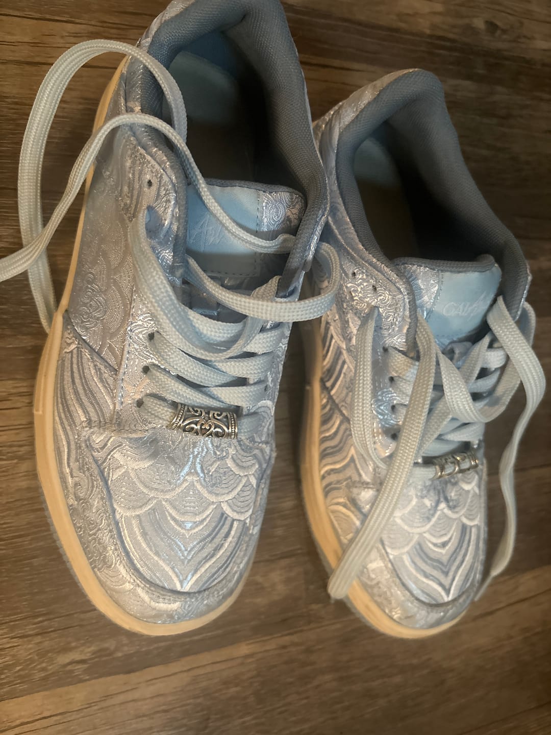 Customer photo review of Nihonga inspired Silk Sneakers