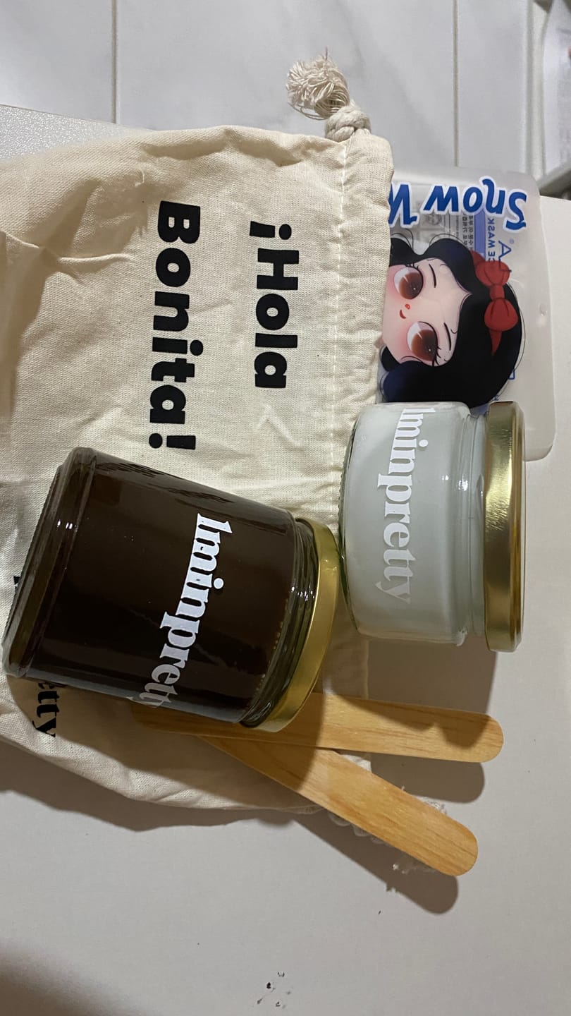 Customer photo review of Kit de axilas mágico (aclarante + tarro) con envío gratis mx