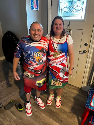 Customer photo review of Boricua It's in my blood - Personalized Leather Handbag BOR01B