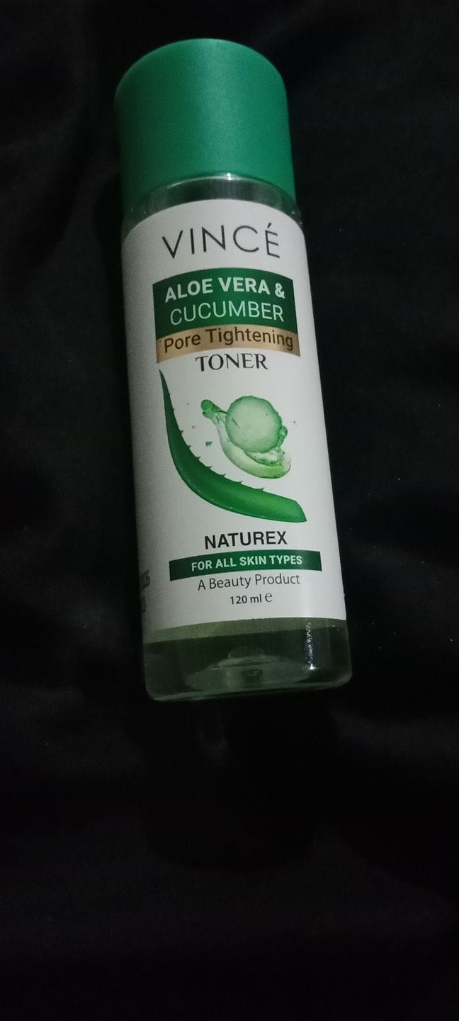 Customer photo review of Aloe Vera & Cucumber Pore Tightening Toner