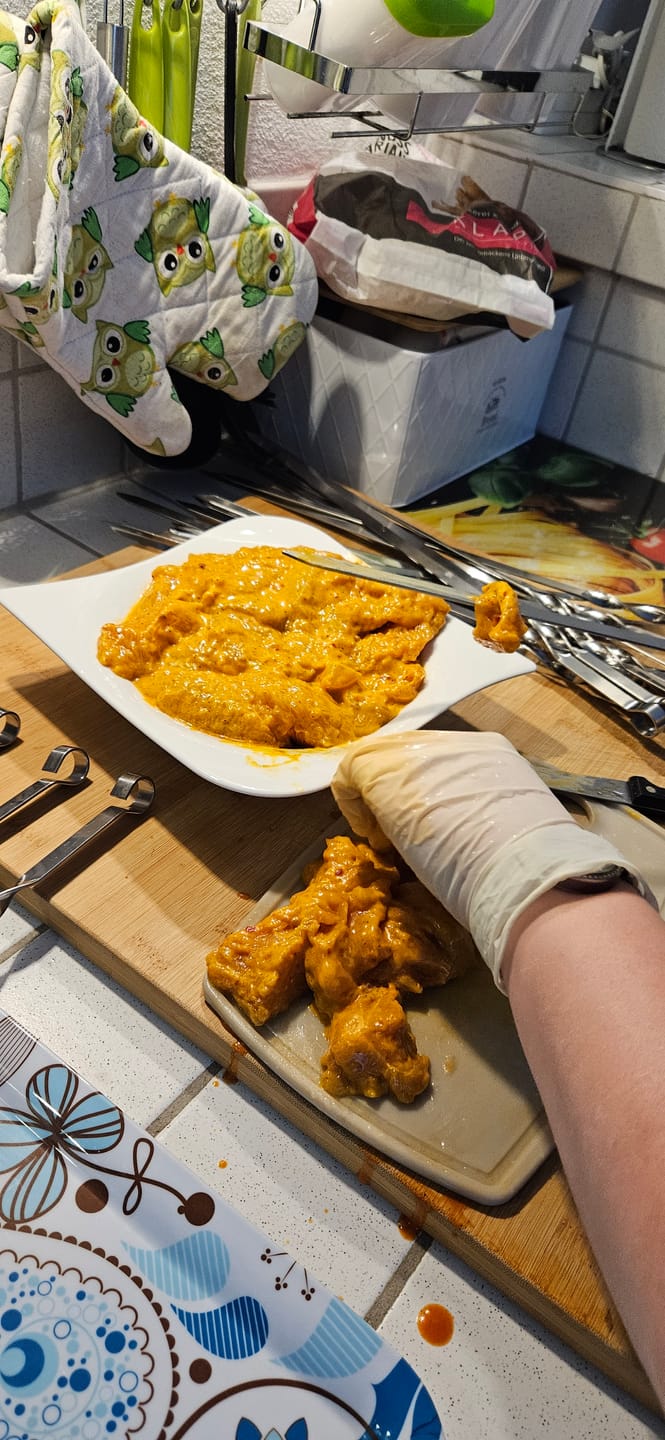 Customer photo review of Hähnchen-Schaschlik Thai Curry – leicht scharf & exotisch | mySchaschlik