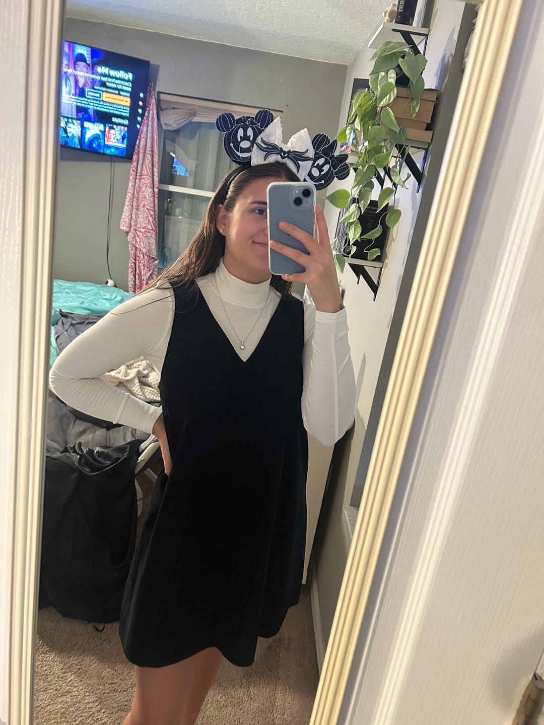 Customer photo review of Skellington Pumpkin Halloween Mickey Ears