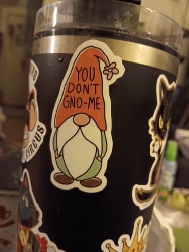 Customer photo review of You Don't Gno-Me Sticker