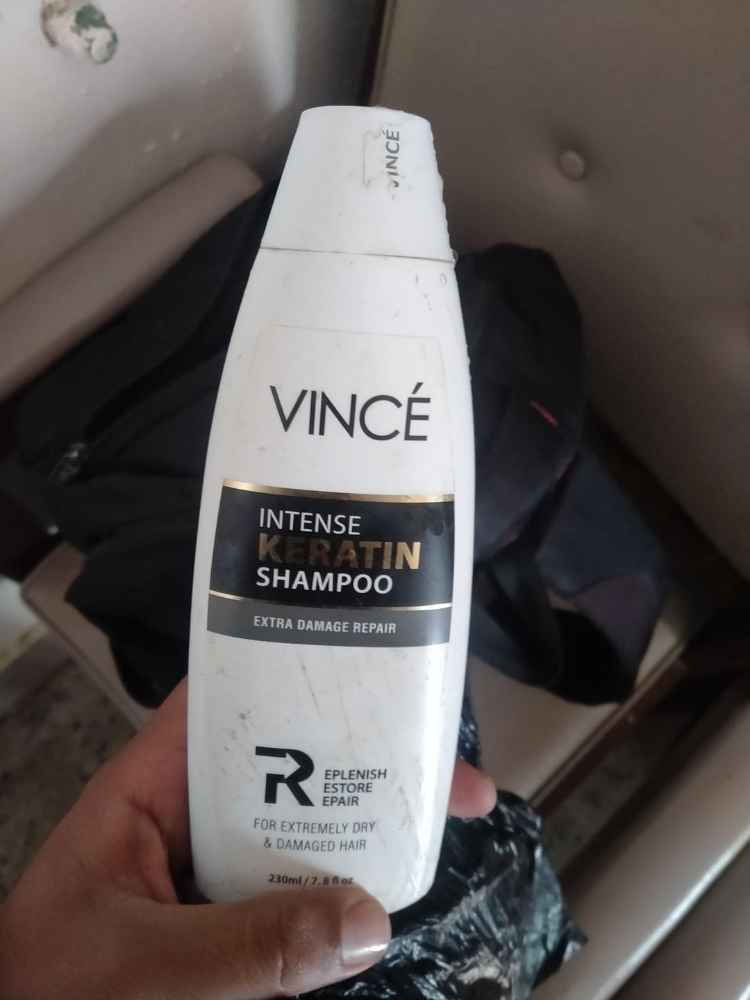 Customer photo review of Intense Keratin Shampoo