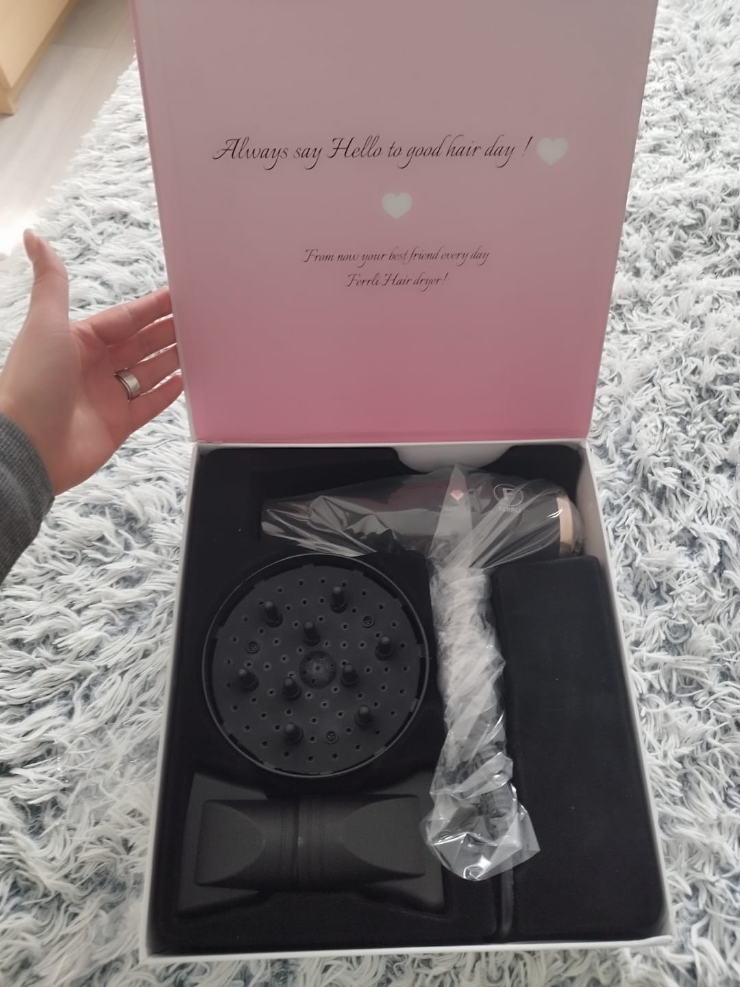 Customer photo review of Ferrli Infraraudonųjų spindulių džiovintuvas su neigiamų jonų generatoriumi