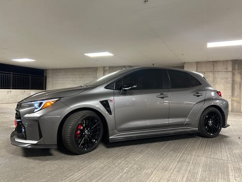 Customer photo review of 2023-Up GR Corolla Carbon Fiber Front Lip & Side Skirts