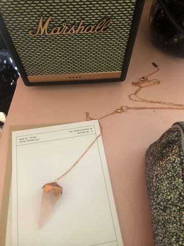 Customer photo review of Intuition Pendulum Necklace