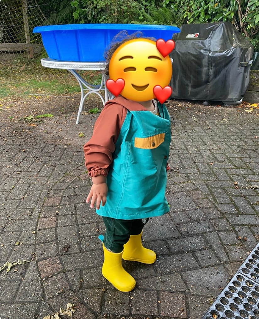 Customer photo review of Teal Recycled Waterproof Anorak