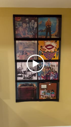 Customer video review of 12" Vinyl Record Display Frame - LP Wall Storage
