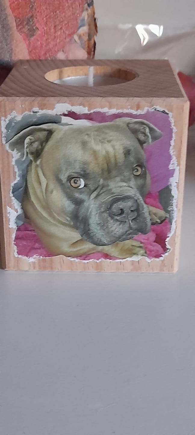 Customer photo review of Dein Foto - Individueller Kerzenwürfel