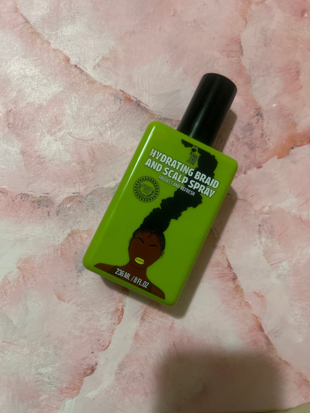 Customer photo review of Hydrating Braid & Scalp Spray