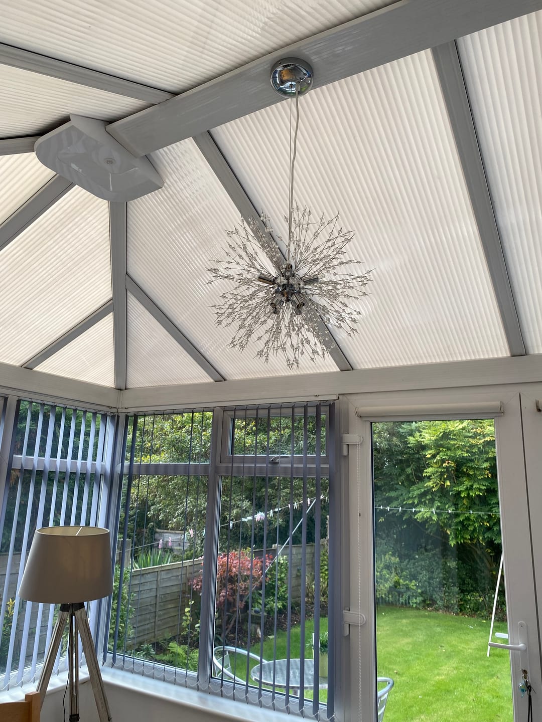 Customer photo review of Luxury 8-Light Sputnik Firework Chandelier