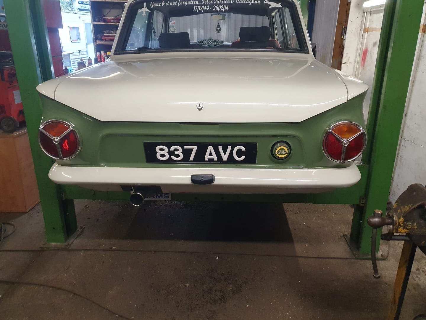 Customer photo review of Classic Raised & Riveted Number Plates | Pair*
