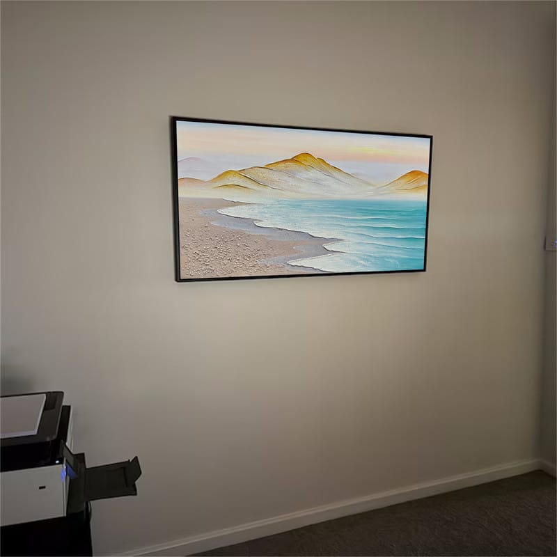 Customer photo review of Colorful Mountain Textured Abstract Painting #MT003