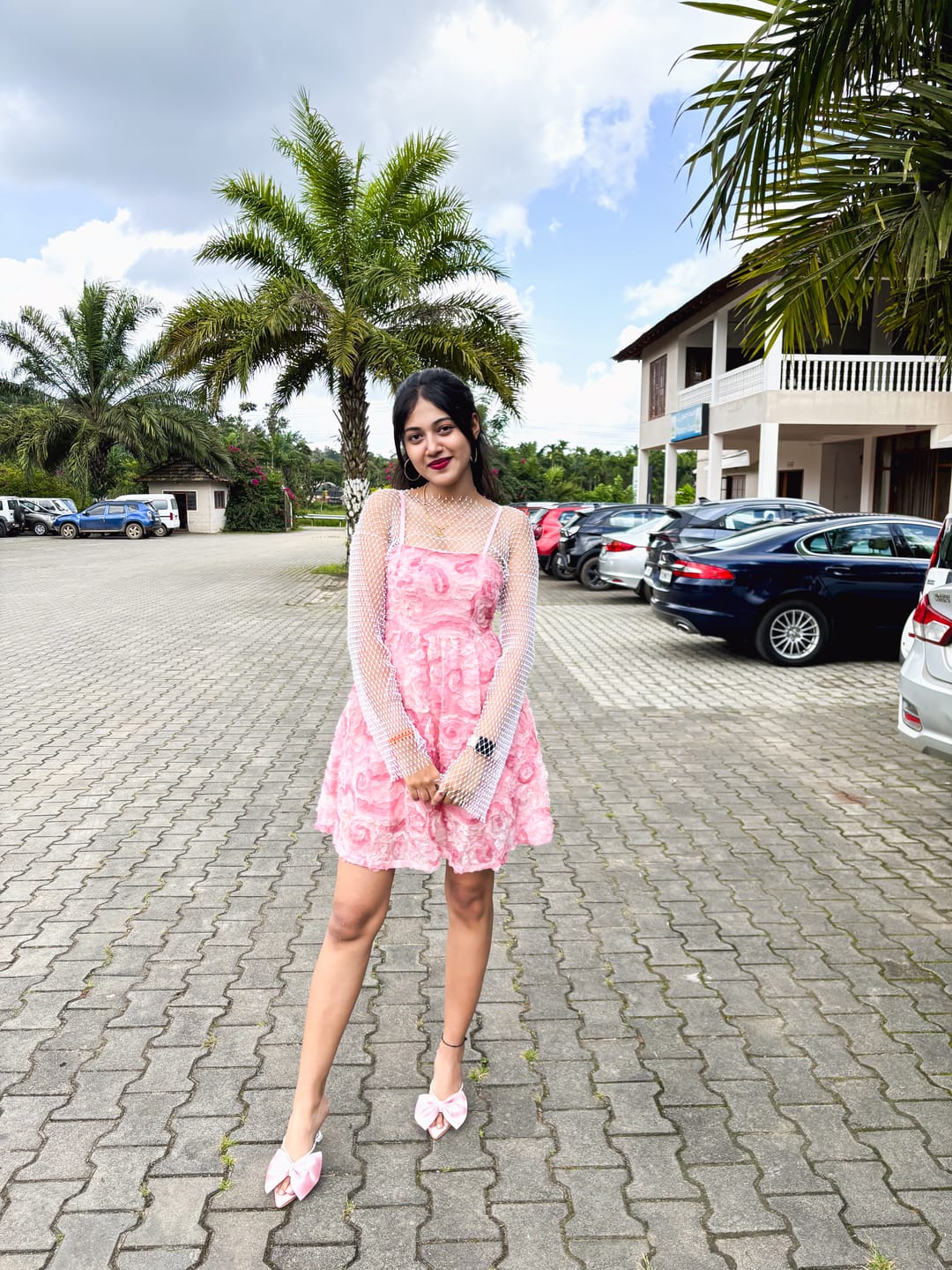 Customer photo review of Veronica 3D Floral Dress