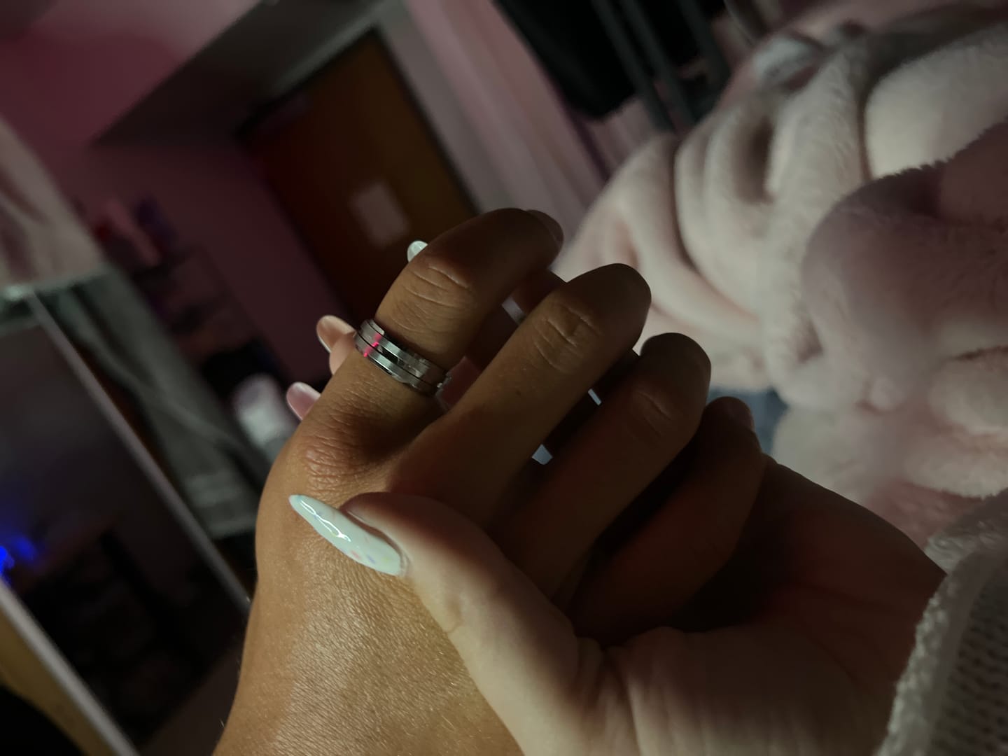Customer photo review of 7mm Matte Steel Band