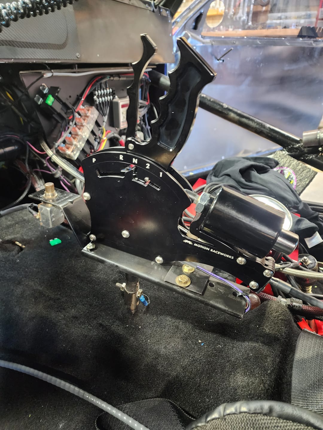 Customer photo review of Electric Shift Powerglide Operator Series Billet Shifter Rear Exit