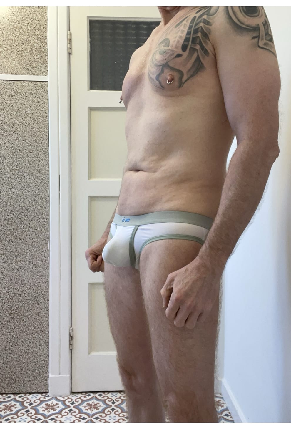 Customer photo review of 3 Pack Men's Separated Ball Pouch Briefs
