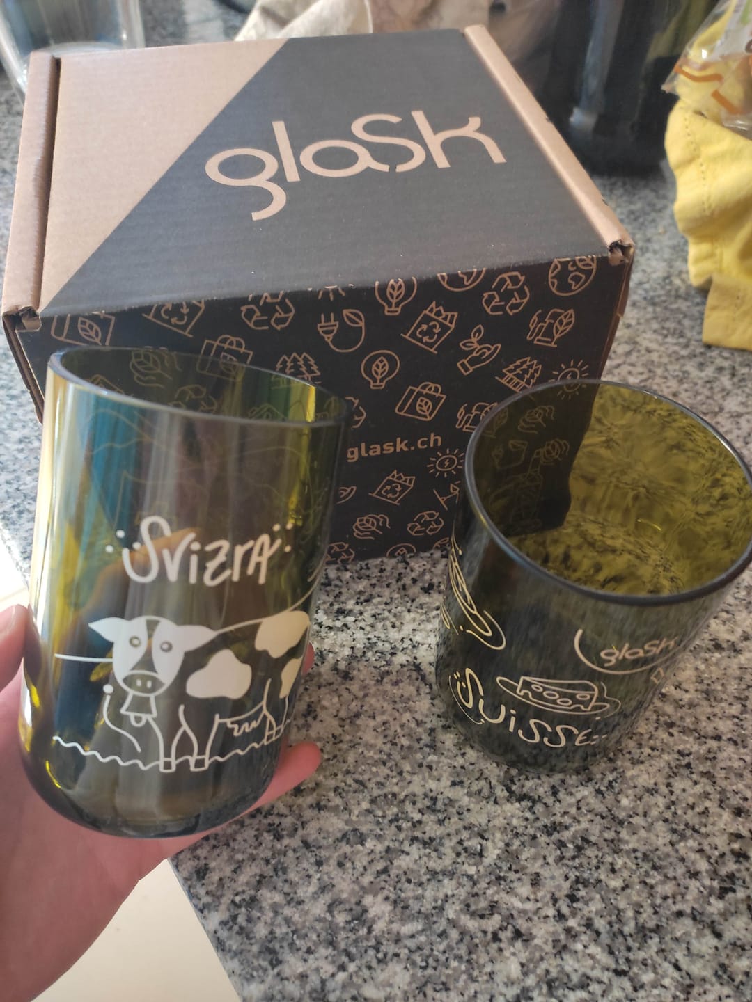 Customer photo review of La Suisse transparent - Set de 4 verres