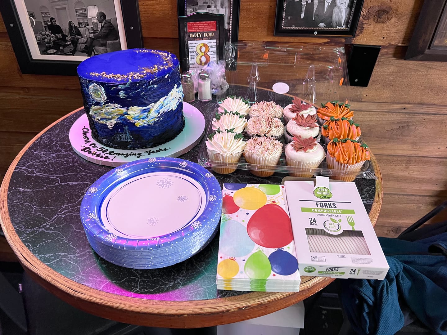 Customer photo review of Galaxy Cake