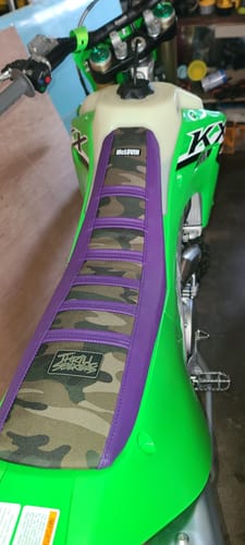Customer photo review of Custom Seat Cover: 2021-2024 KX250X / 450X