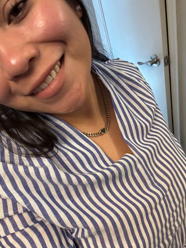 Customer photo review of heart necklace