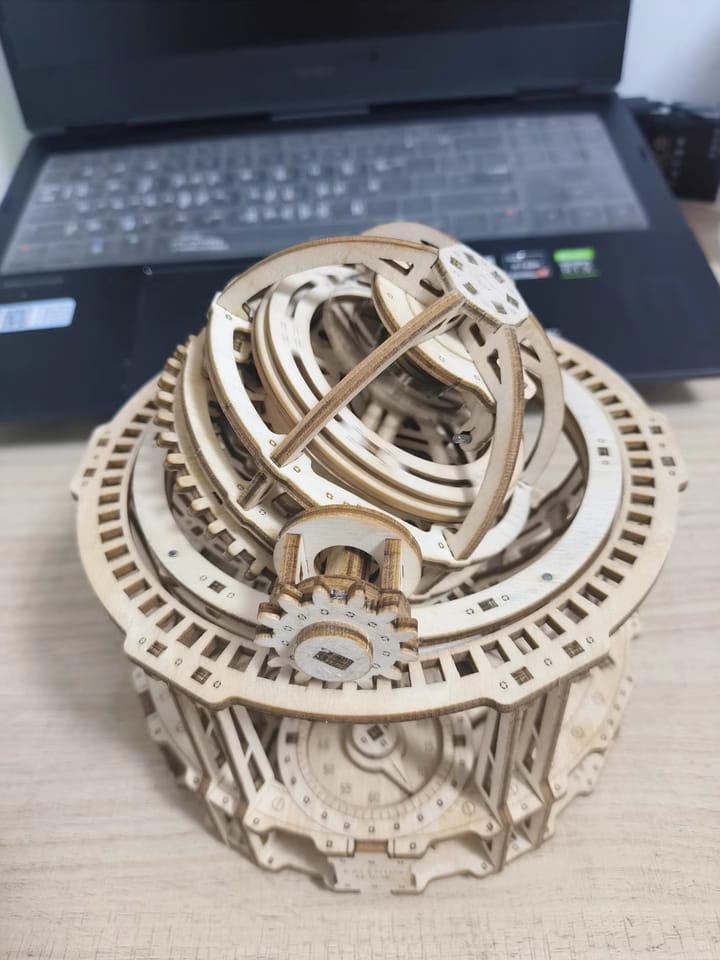 Customer photo review of Rokrgeek Tourbillon Timer 3D Wooden Puzzle