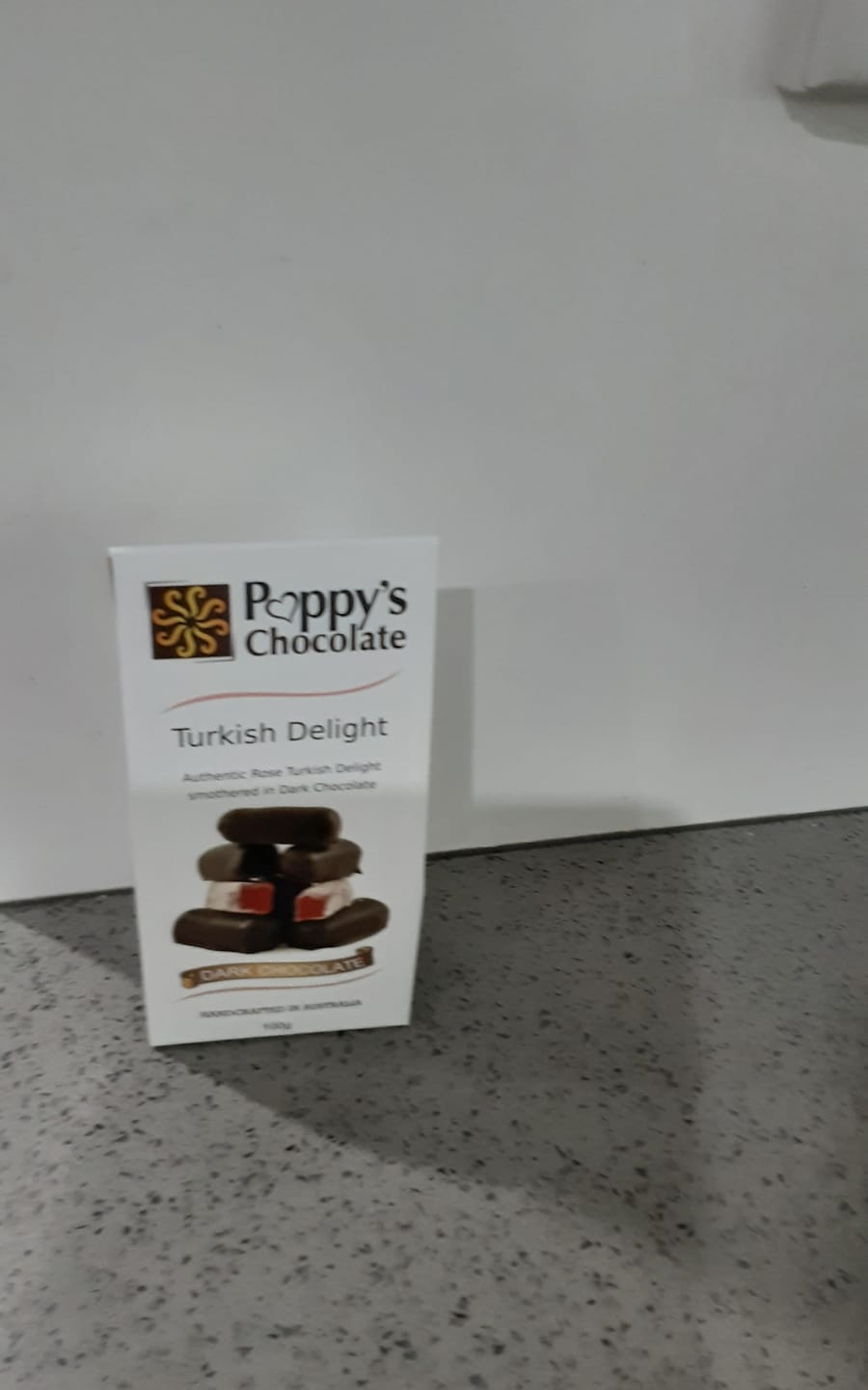 Customer photo review of Chocolate Coated Turkish Delight Dark Chocolate 100g