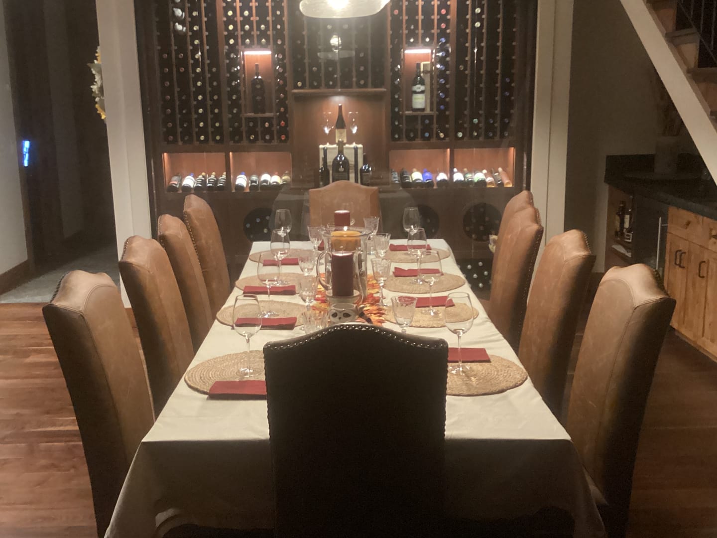 Customer photo review of Cotton Linen Hemstitch Tablecloth