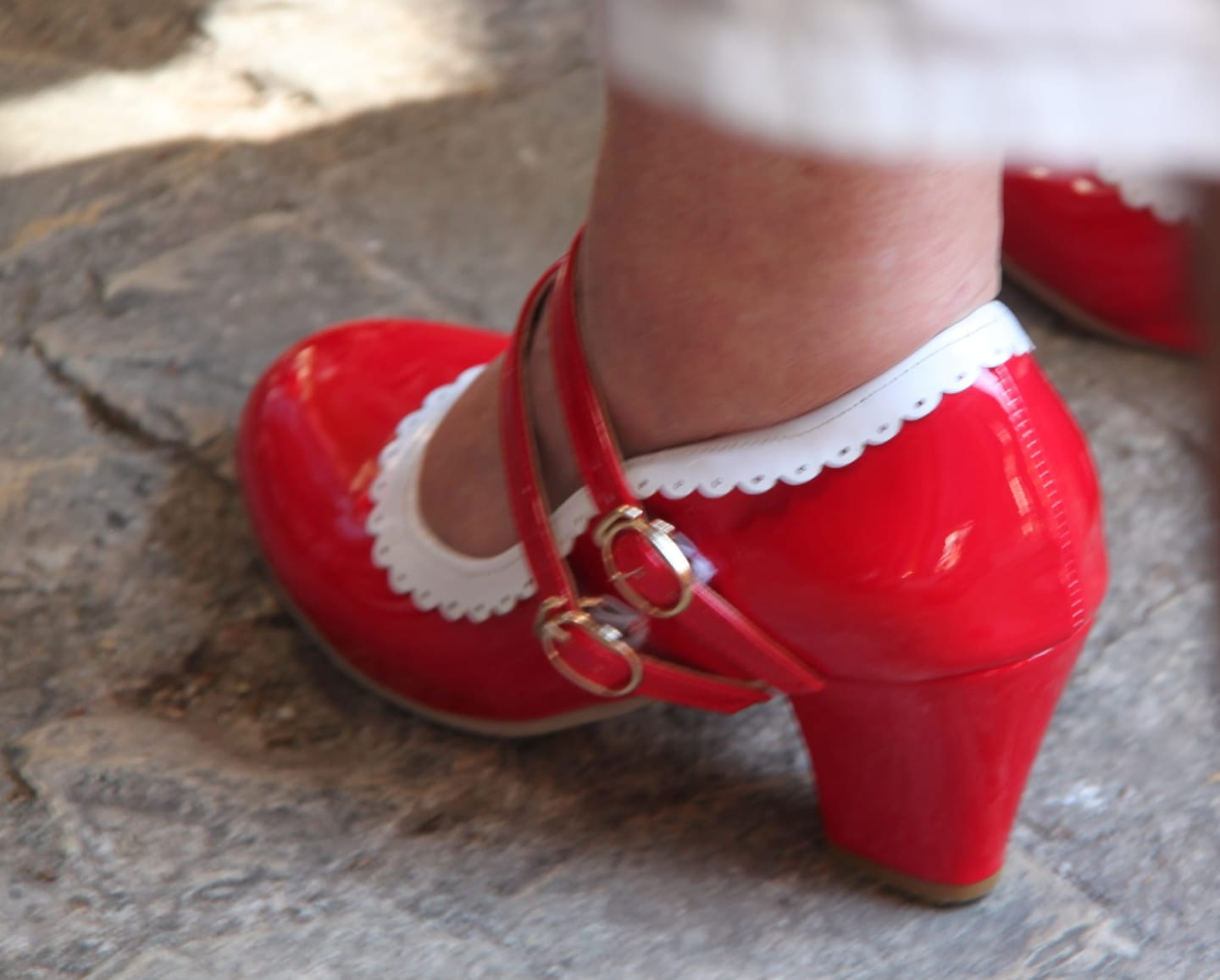 Customer photo review of Chaussures Pin Up Couture Rouge
