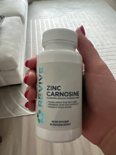 Customer photo review of Zinc Carnosine