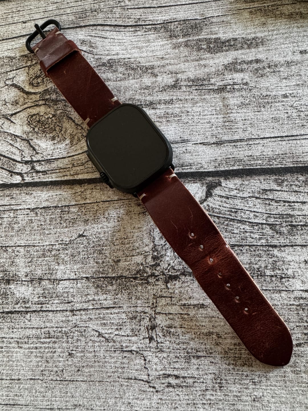 Customer photo review of Horween English Tan Dublin | Natural Thread