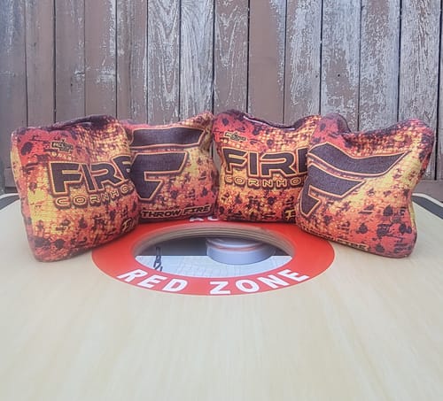 Customer photo review of 2024 Fire Flame Cornhole Bags - Set of 4