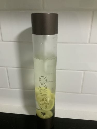 Customer photo review of qarbo CLASSIC - Sparkling Water Maker and Fruit Infuser