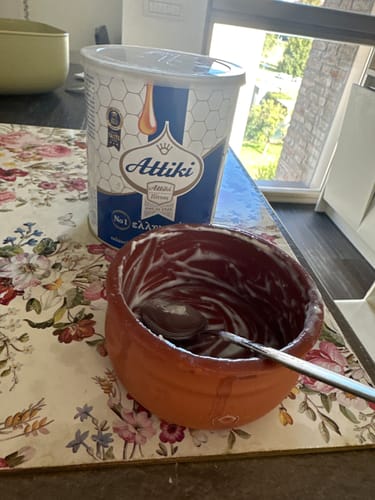Customer photo review of Organic Arcadian Sheep Yogurt in Clay Pot – High-Protein, Traditional Recipe (3×230g)