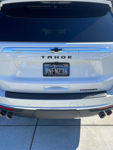 Customer photo review of 2011-2022 CALIFORNIA LICENSE PLATE DMV.CA.GOV - BLACK WITH WHITE TEXT 6"x12" (156.5mm x 305mm)