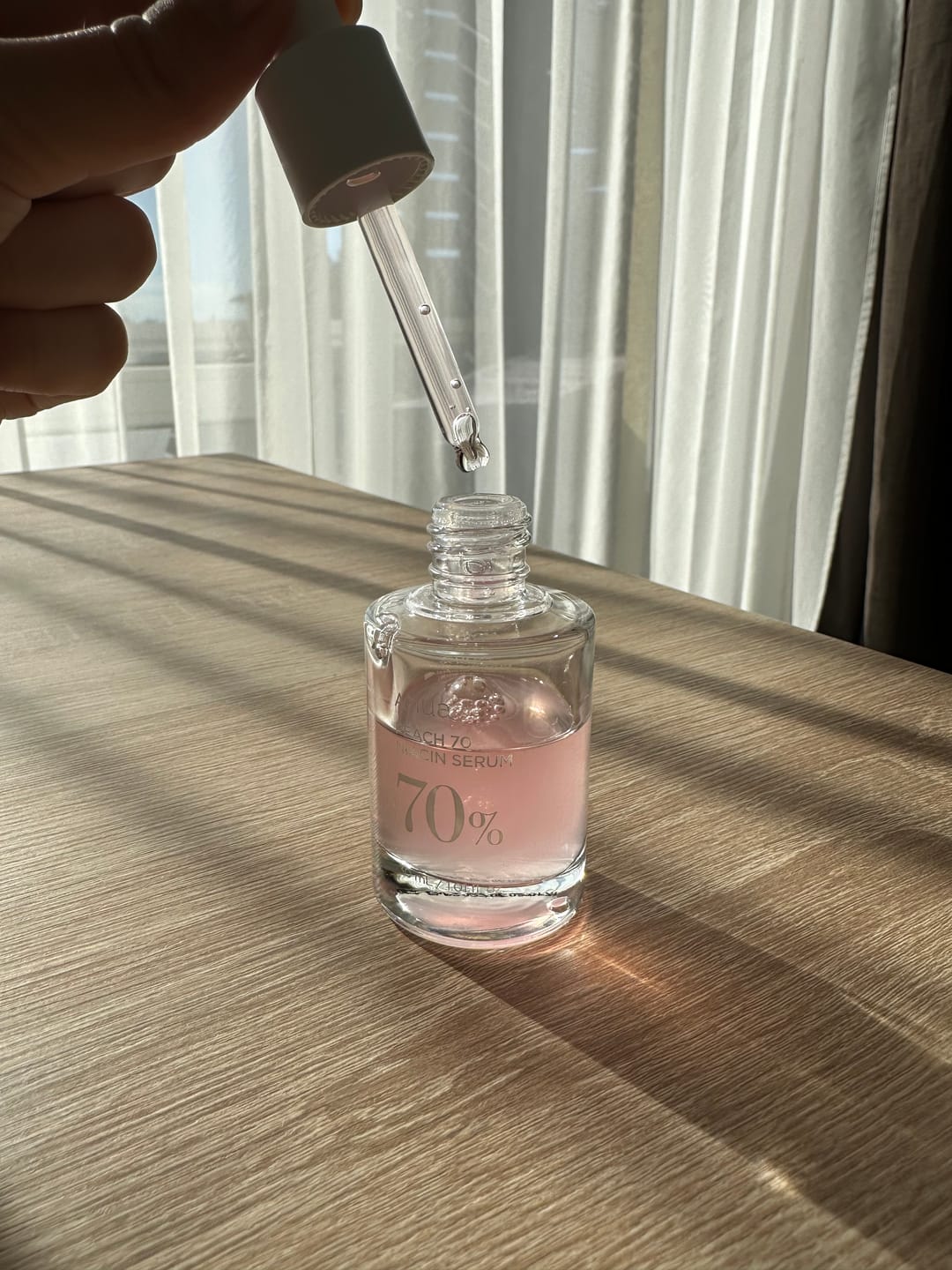 Customer photo review of Serums ar persiku gludai un mirdzošai ādai Anua Peach 70% Niacin Serum