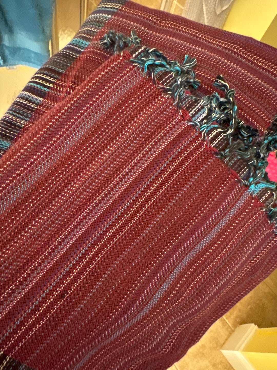 Customer photo review of NEW! Organic Cotton Turkish Towel Multi