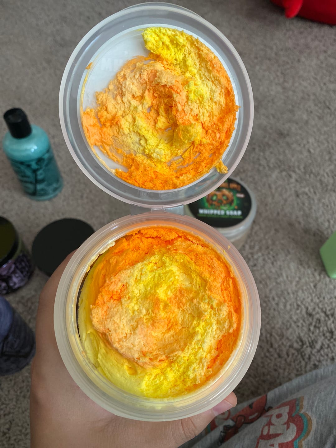 Customer photo review of Horror Corn Whipped Soap