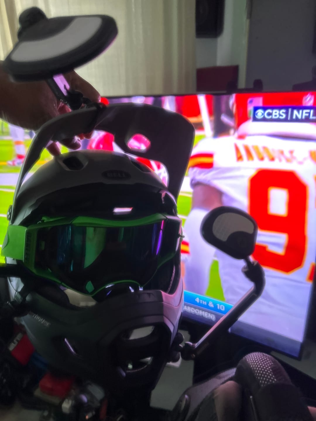 Customer photo review of Helmet Mirror