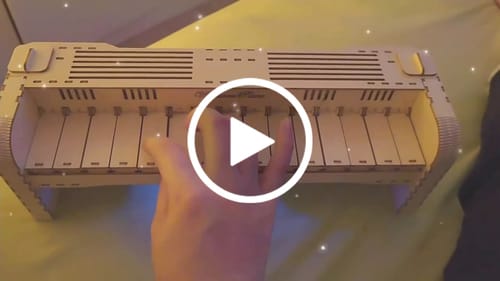 Customer video review of Playable Piano 3D Wooden Puzzle