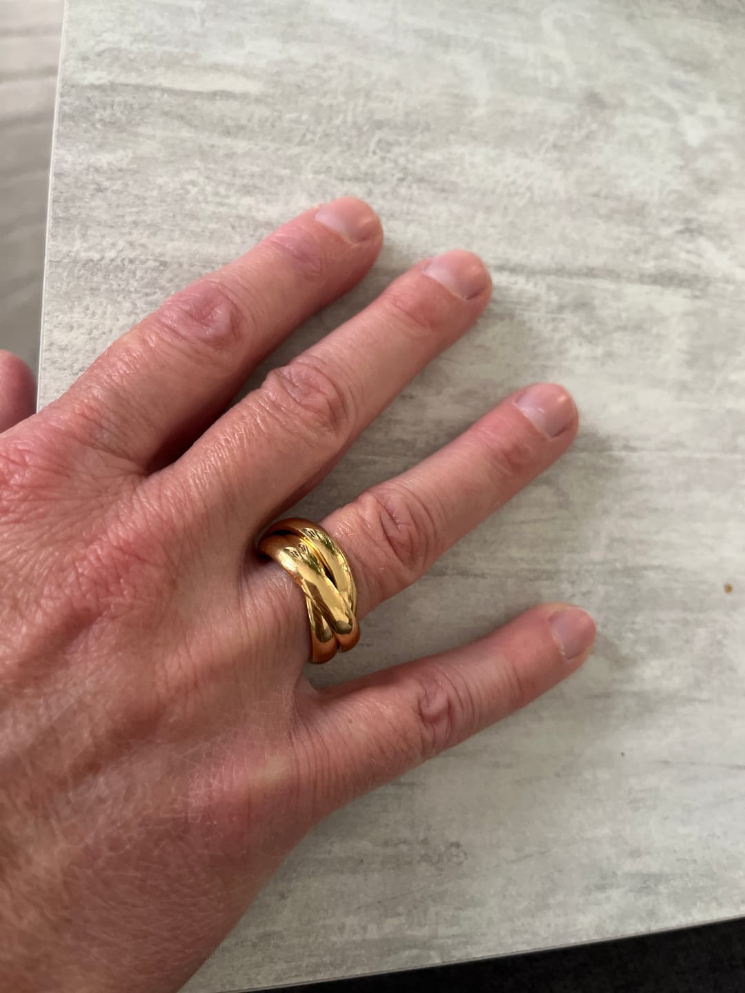 Customer photo review of Kyla Ring | 18K vergoldet