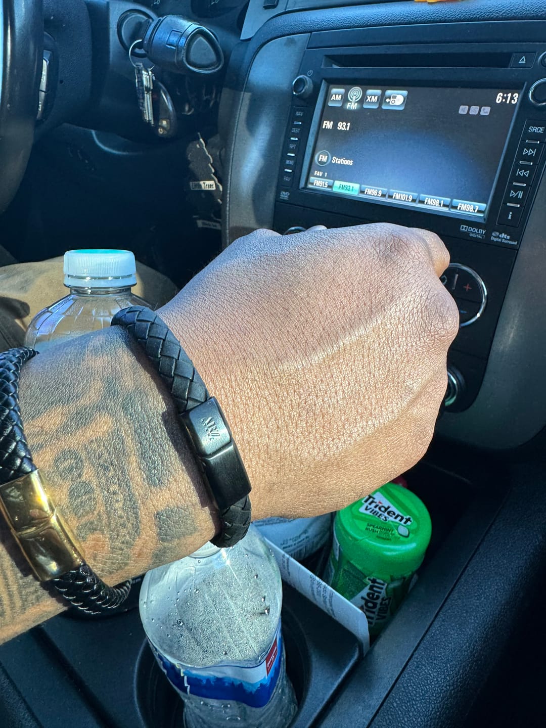 Customer photo review of 8mm Flat Leather Bracelet