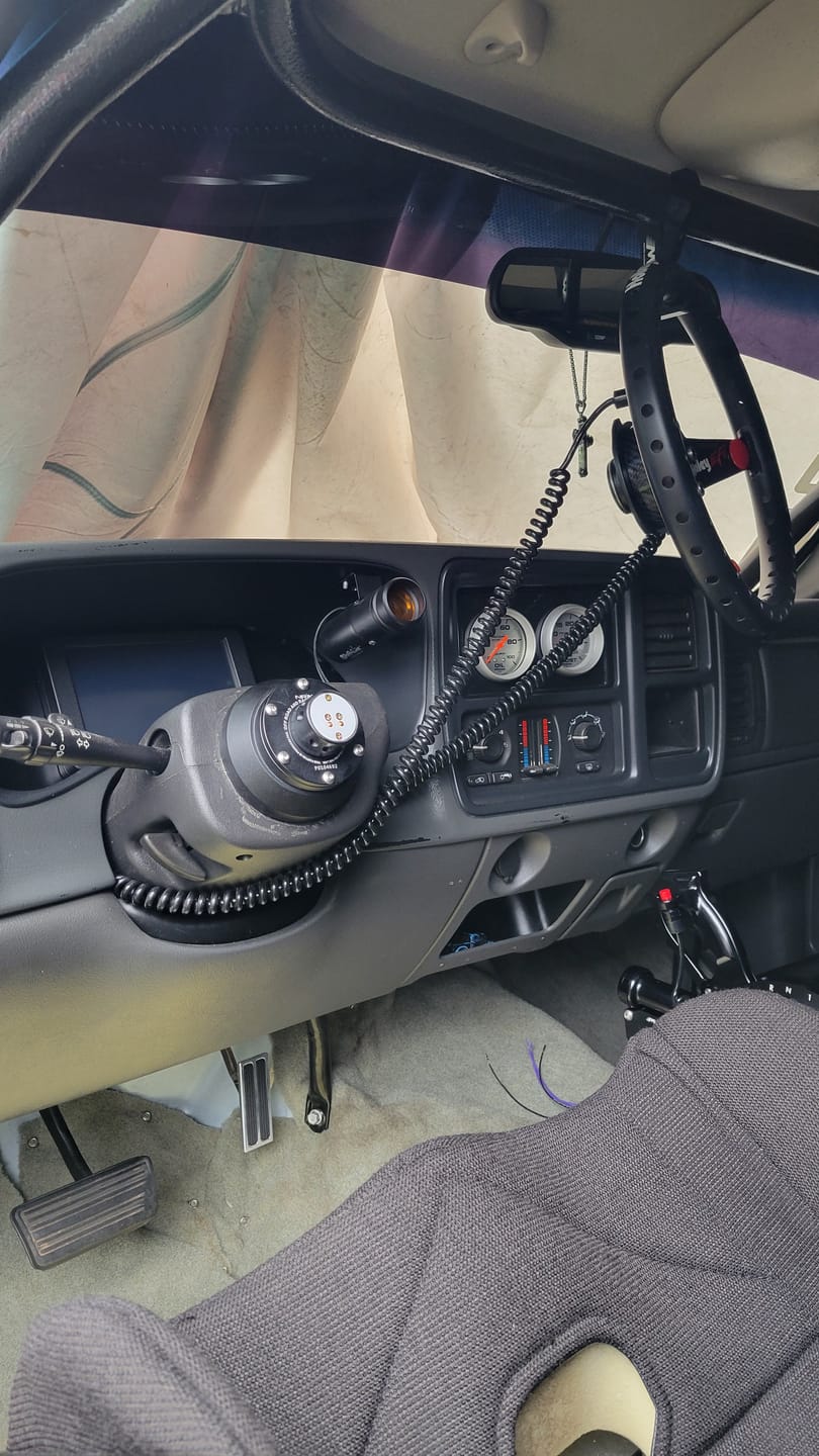Customer photo review of Motion Raceworks Momentary Small Push Button w/6' Wound Cord (Red or Green)