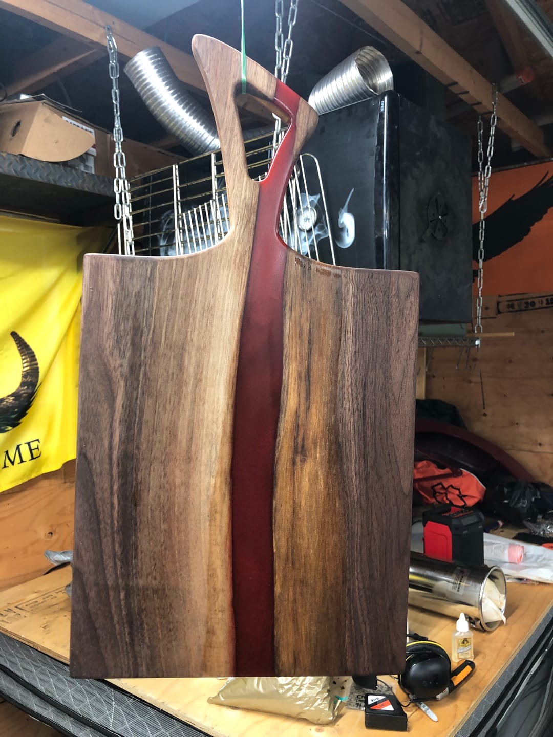 Customer photo review of Aviator Wing Handle Acrylic Router Template